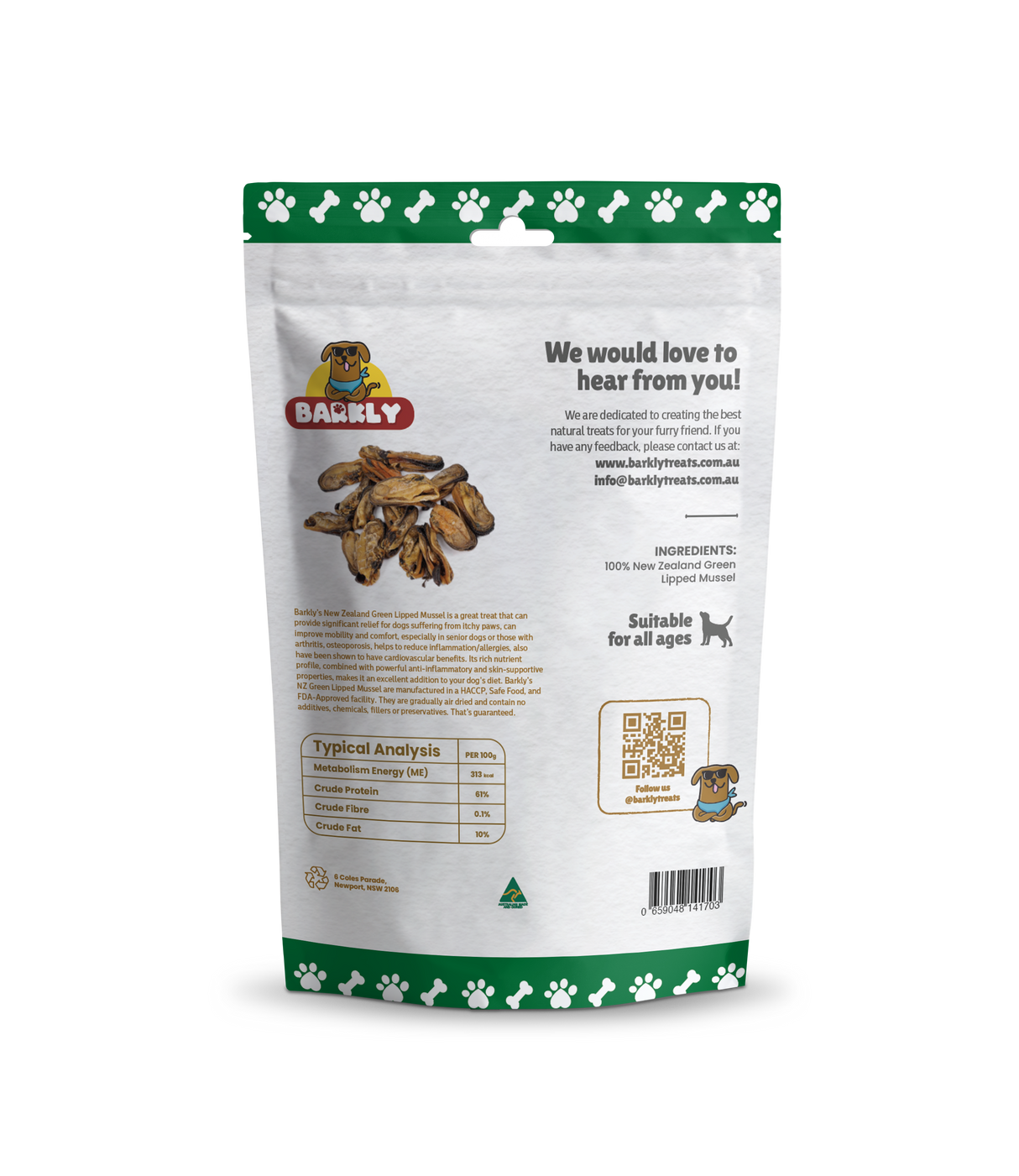 New Zealand Green Lipped Mussels