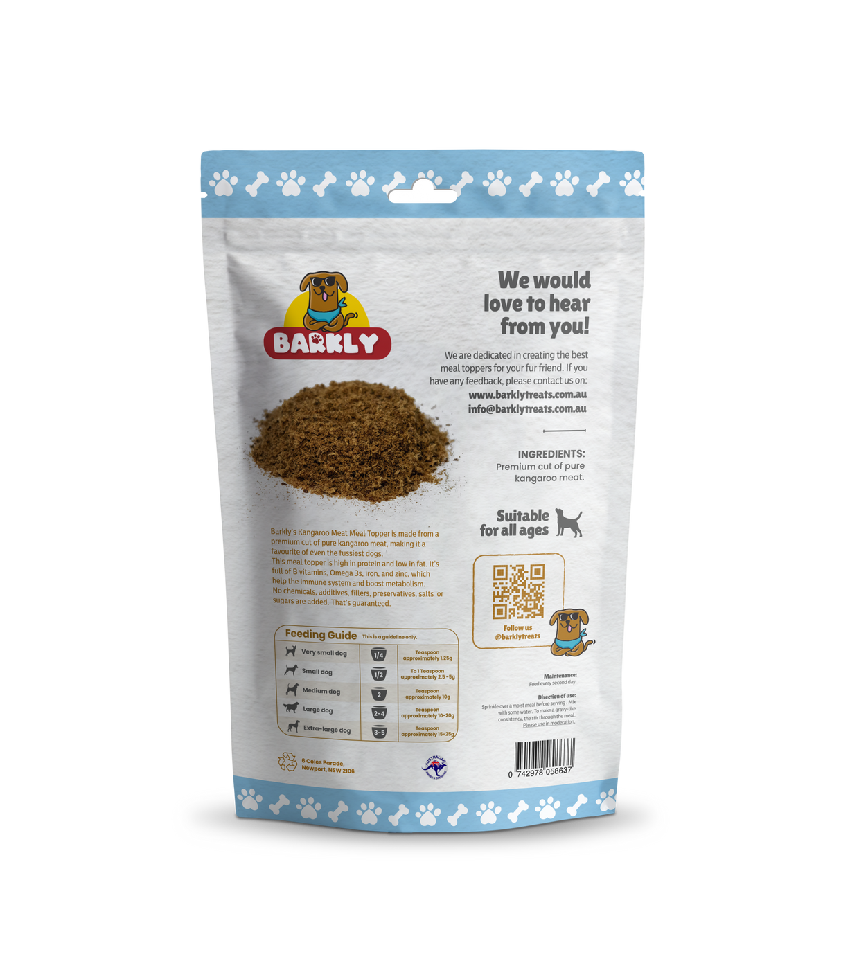 Kangaroo Meal Topper