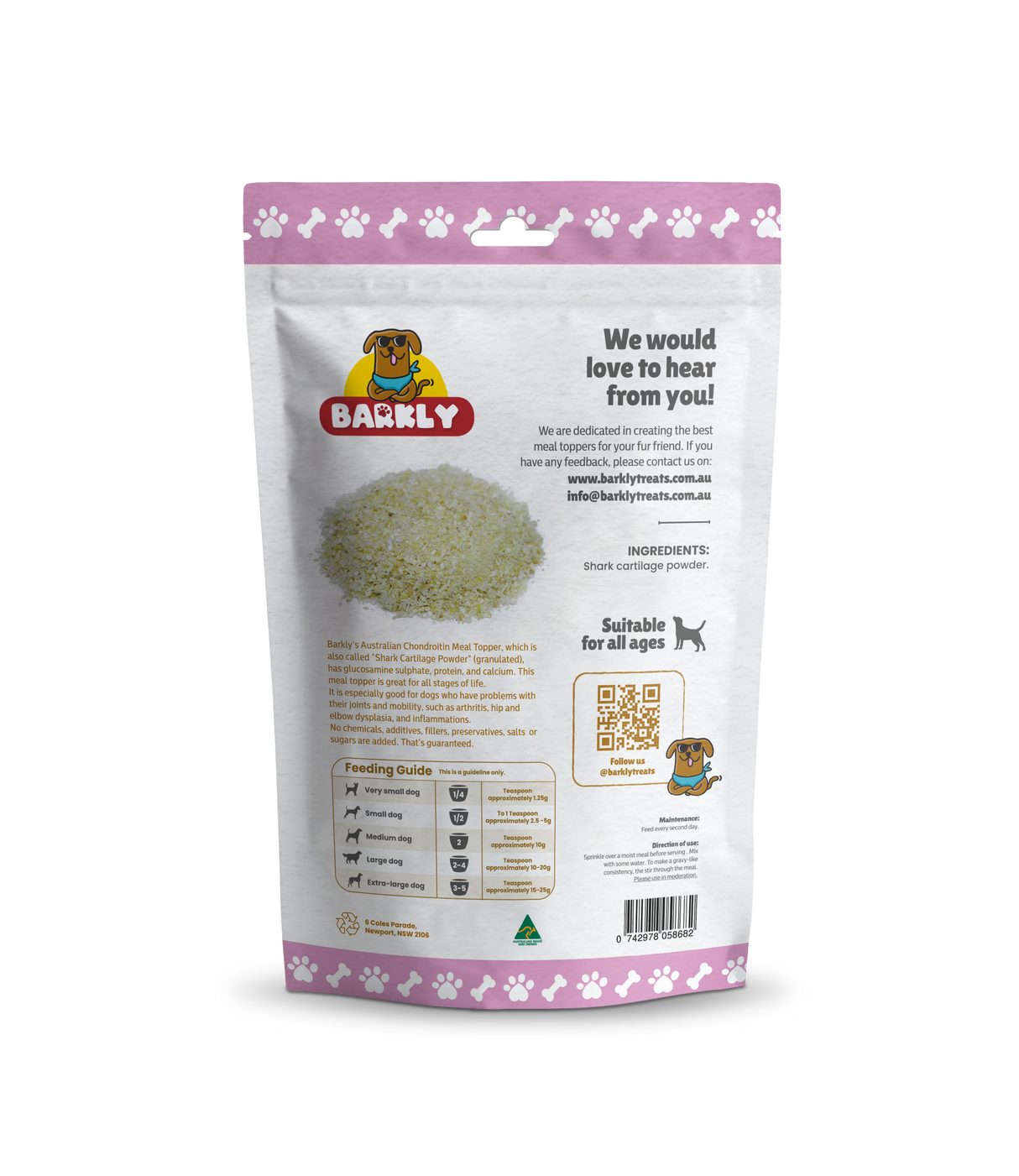 Chondroitin Meal Topper for dogs