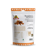 Packaged Chicken Jerky dog treats with a "barkly label